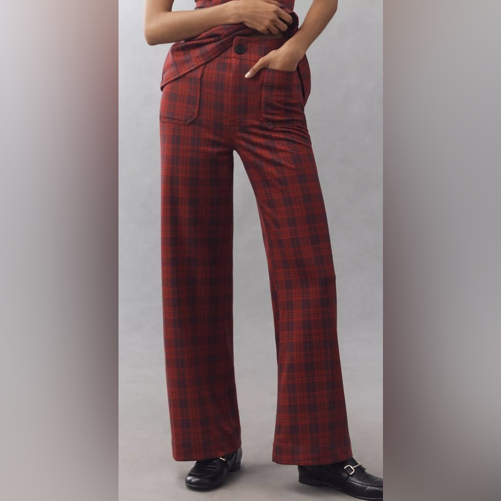 Anthropologie Maeve Colette Plaid Pant